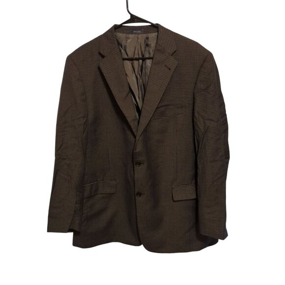 Turnbury 46R 2 Button Wool Houndstooth Blazer Jacket - Picture 1 of 16